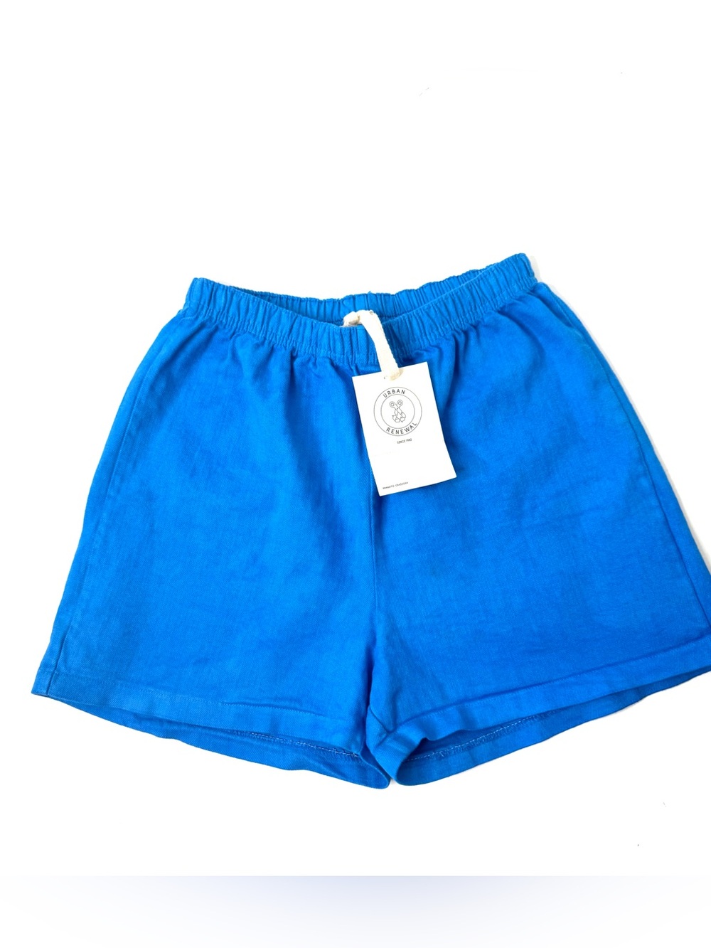 Urban Renewal Bright Blue Elastic Waist Athletic Shorts